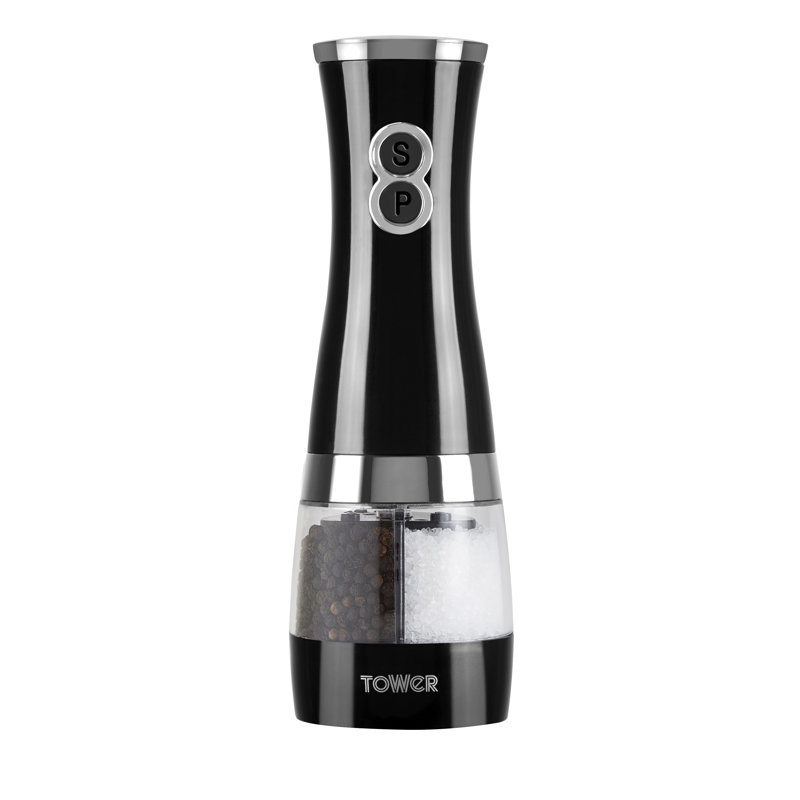 Duo Electric 2-in-1 Salt and Pepper Mill, Black