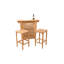 Montego 3 Piece Teak Bar Set