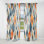 Symphonie botanique orange et bleu Elisabette IV - rideau en velours moderne - obscurcissant - 1 panneau
