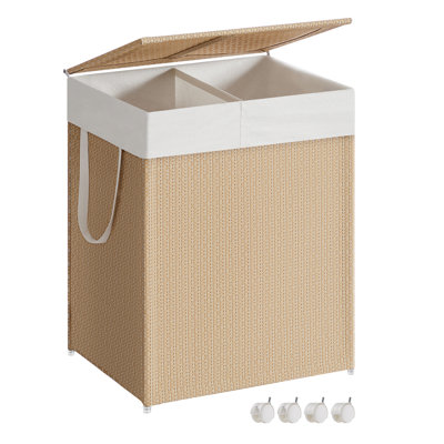 Rolling Laundry Hamper with Handles