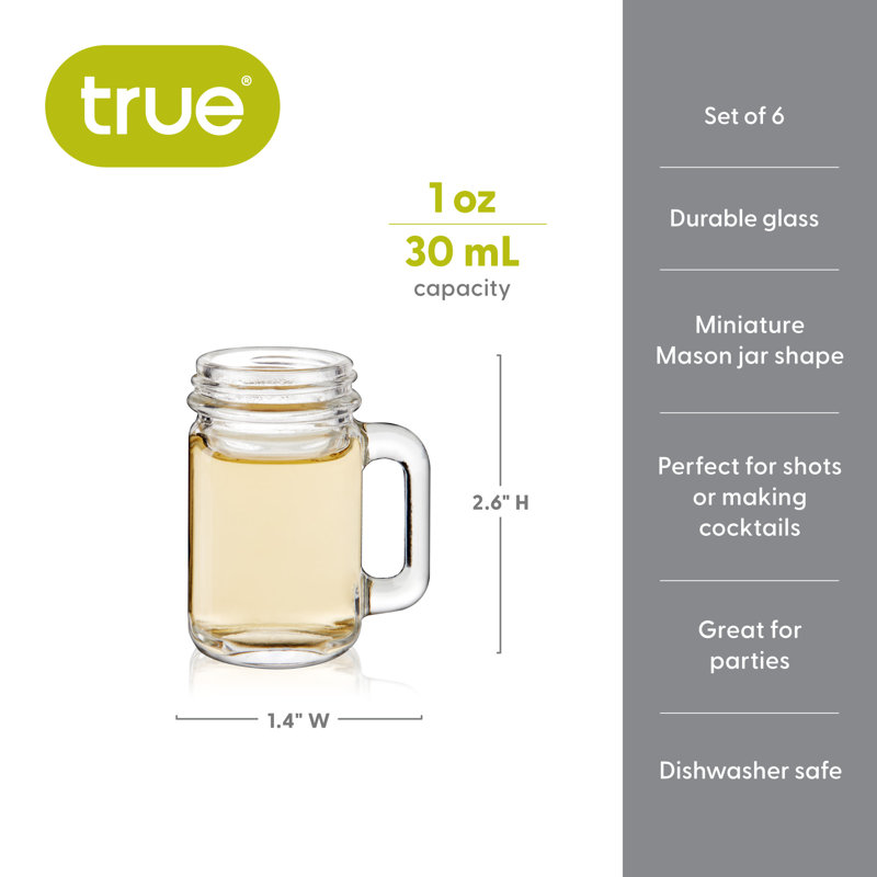 Mason Jar 1 oz Shot Glasses