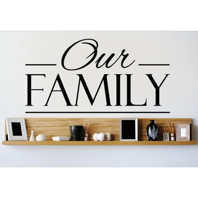 Décalcomanie murale family