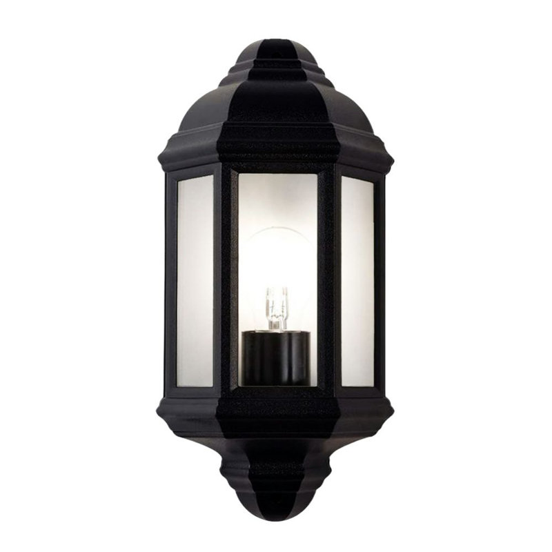 Darena 2 - Bulb 26Cm H Hardwired Outdoor Flush Mount, Matte Black