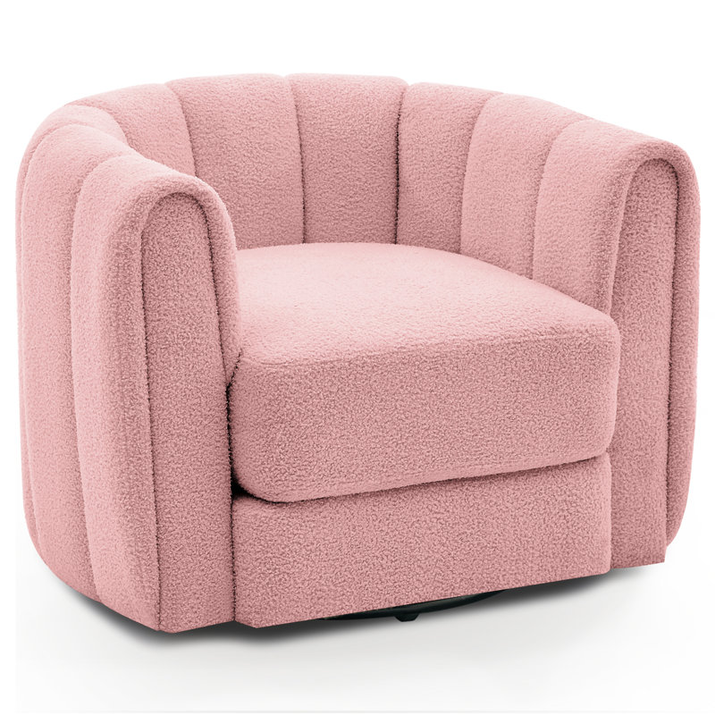 Fauteuil d'appoint pivotant Modern, Rose