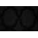 Togut Geometric Tufted Black Rectangle Area Rug