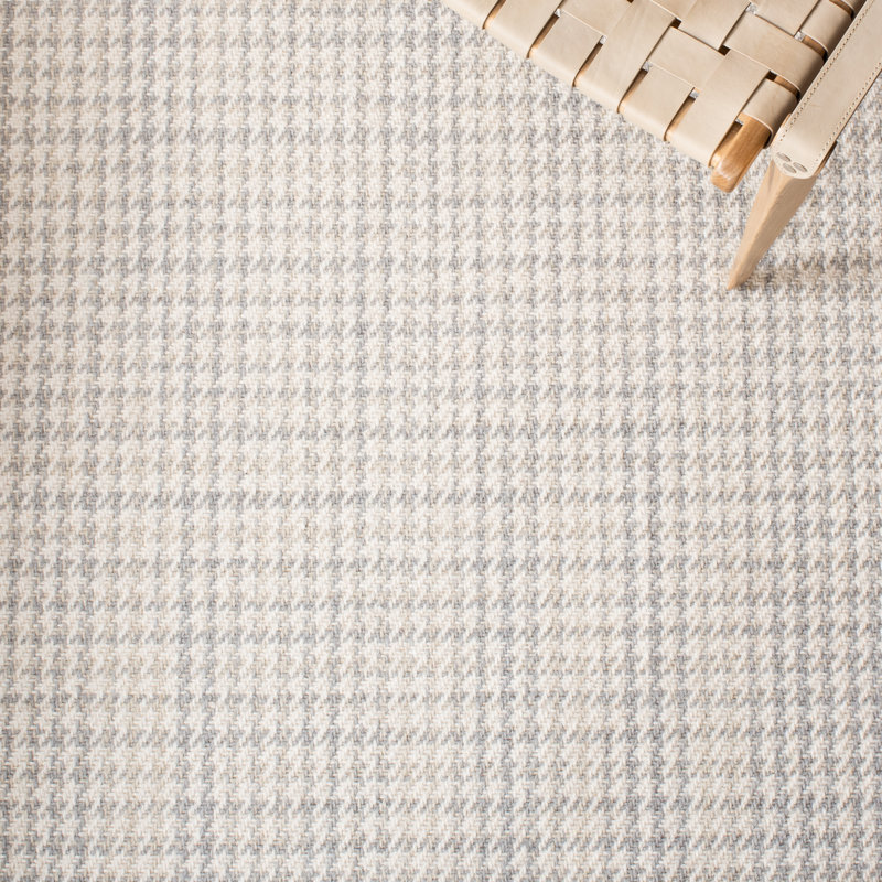 Tapis en laine et en coton tissé à la main Earic, Carré 6 pi