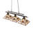 47" Long Magnetism 3 Light Island Pendant