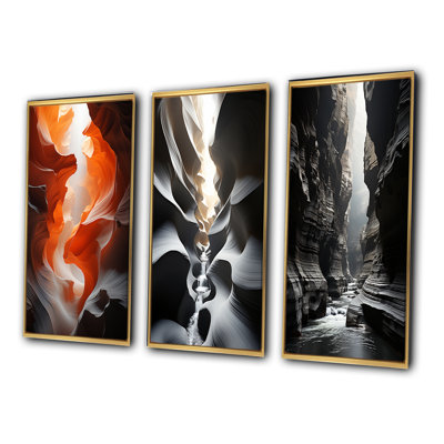 Canyon Antelope Whirlwinds - ensemble de 3 impressions
