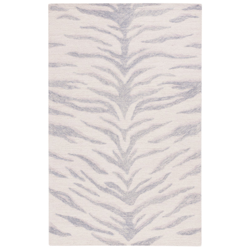 Tapis en coton touffeté à la main Vishakan, Rectangle 8 pi x 10 pi