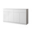 Buffet avec rangement, grand meuble de cuisine avec 2 tiroirs et 4 portes, table basse/buffet en bois pour cuisine/salle à manger, blanc-1406022442