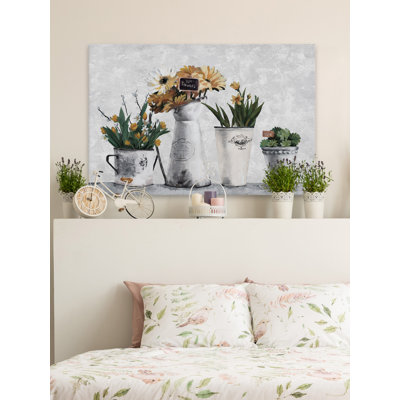 " Growing Sunflowers " Painting Print