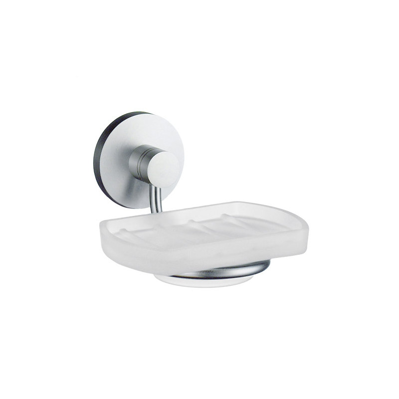 Studio Bathroom Storage Container, Brushed Chrome