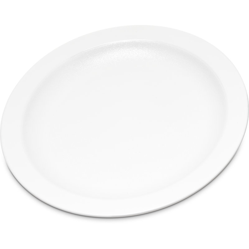 6.5" Narrow Rim Plate, White