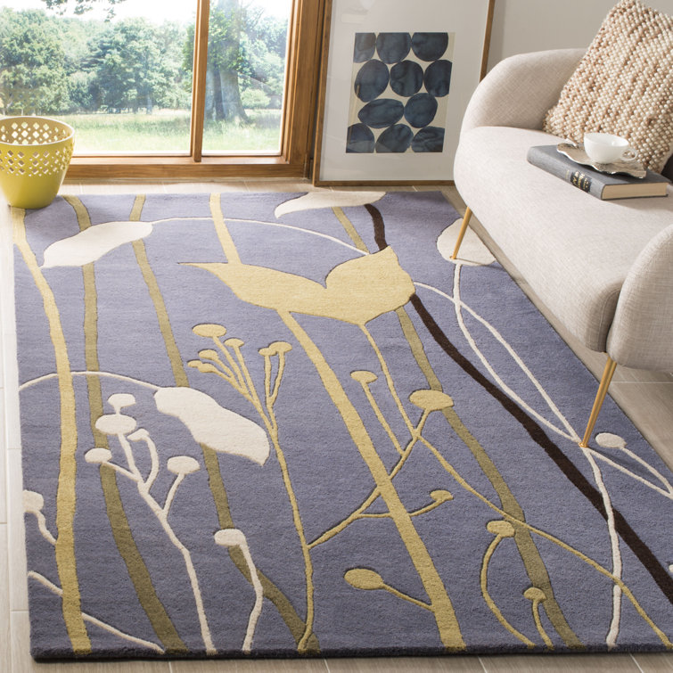 Soho Hand Tufted Wool And Viscose Floral Rug