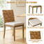 Chaise rembourrée en bois massif 17,9 po Clearlake-131079233