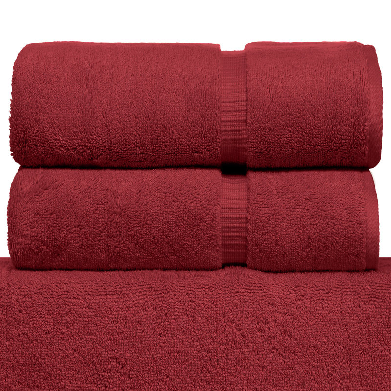 Wellston Super Plush Bath Towel, Cranberry