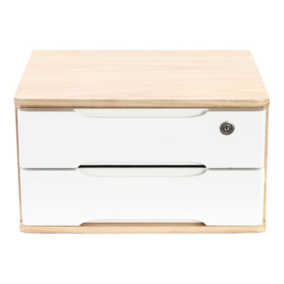 Organisateur de bureau empilable en bois massif Keedie