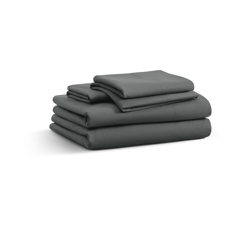 Percale Sheet Set, Charcoal, King