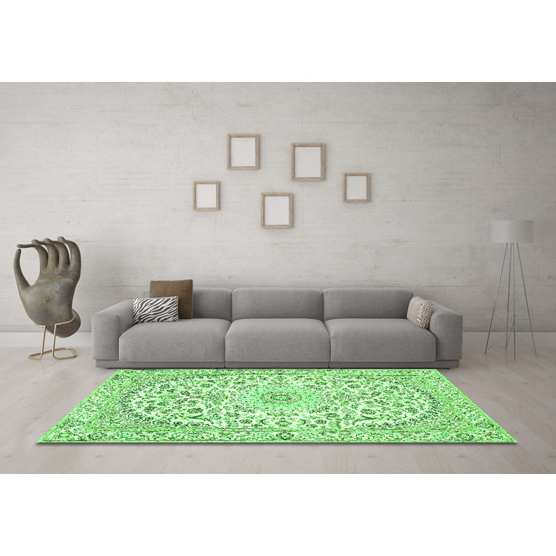 Mazayah Performance Oriental Indoor Rug, Square 4'