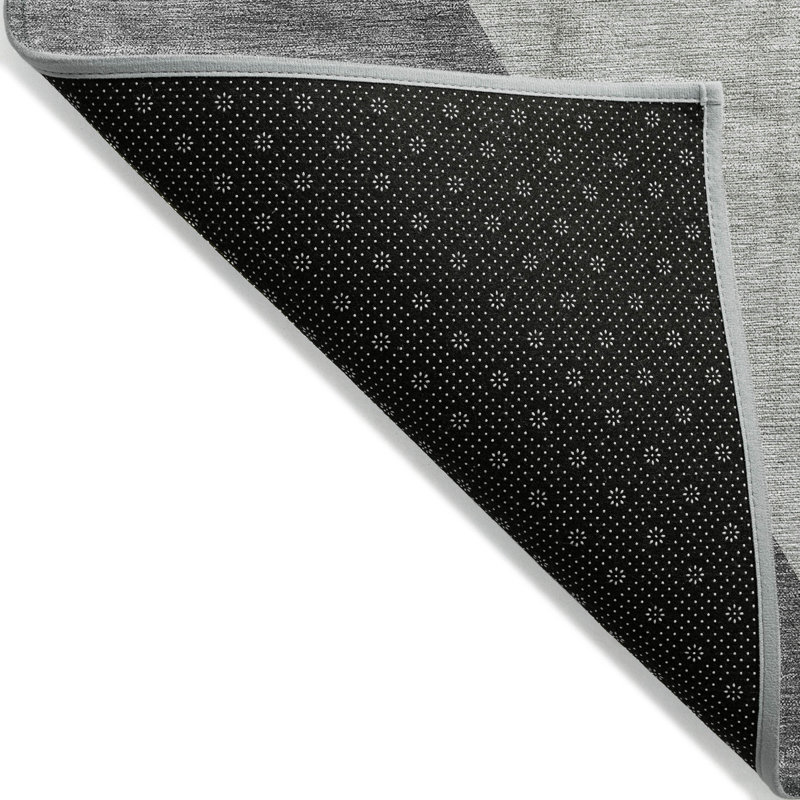 Tapis intérieur / extérieur Killingly avec envers antidérapant, Rond 8 pi