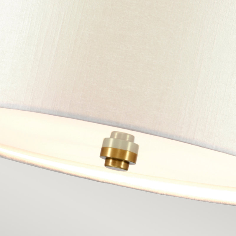 Ausilia 1 - Light Drum Pendant, Aged Brass, 49cm H x 51cm W x 51cm D