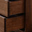 Armoire de rangement simple en noyer noir