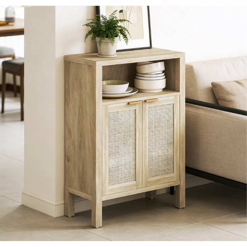 Cabinet Nordic Style, Coffee Bar, Buffet With Storage, With Adjustable Shelf