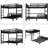 Queen Over Queen Metal Bunk Bed/Metal Loft Bed And Metal Platform Beds,With Raised Security Fence