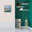  «Flower Hill 1» par Silvia Vassileva, art mural sur toile, 18 po x 18 po