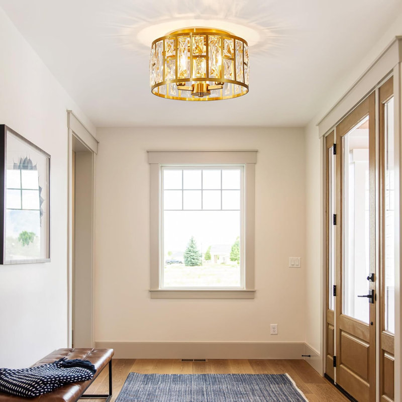 Flush Mount, Gold, Gold