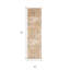 Tapis de couloir beige 7 pi