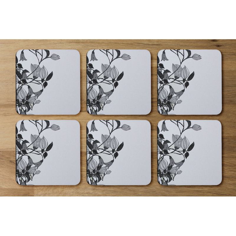Square 6 Piece Coaster Set