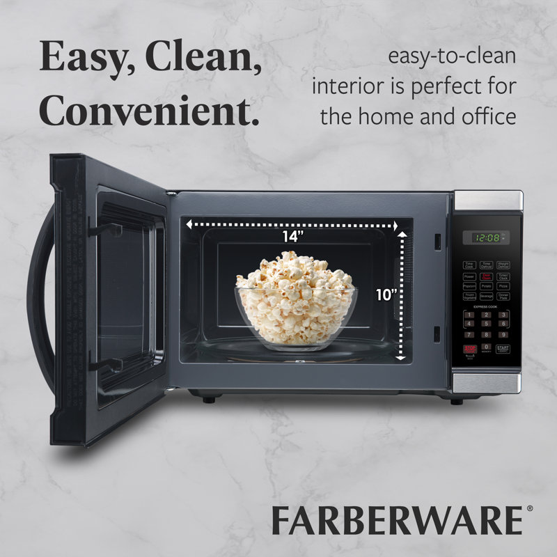 Farberware 17'' 1.1 cu ft. 1000 - Watt Countertop Microwave