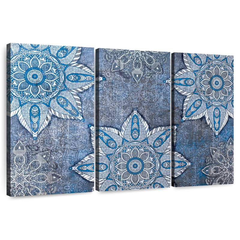 Kerner Arabesque Mandala Symbols, 36" H x 57" W