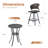 3-Piece Metal Swivel Patio Bistro Set-1481703921