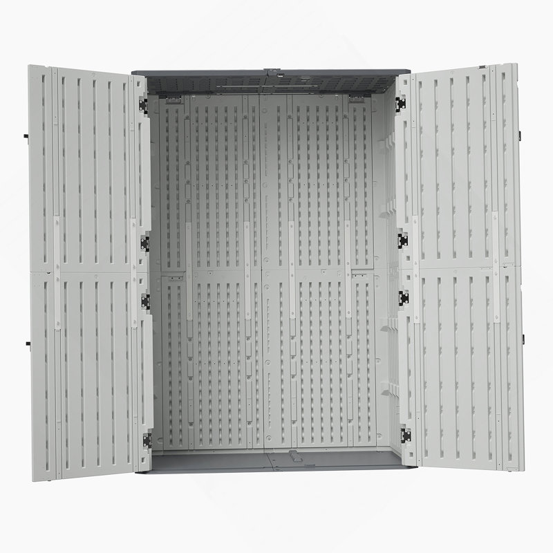 Outdoor Cabinet, Garage Storage Cabinet, Rust Proof Resin Garden Equipment Storage