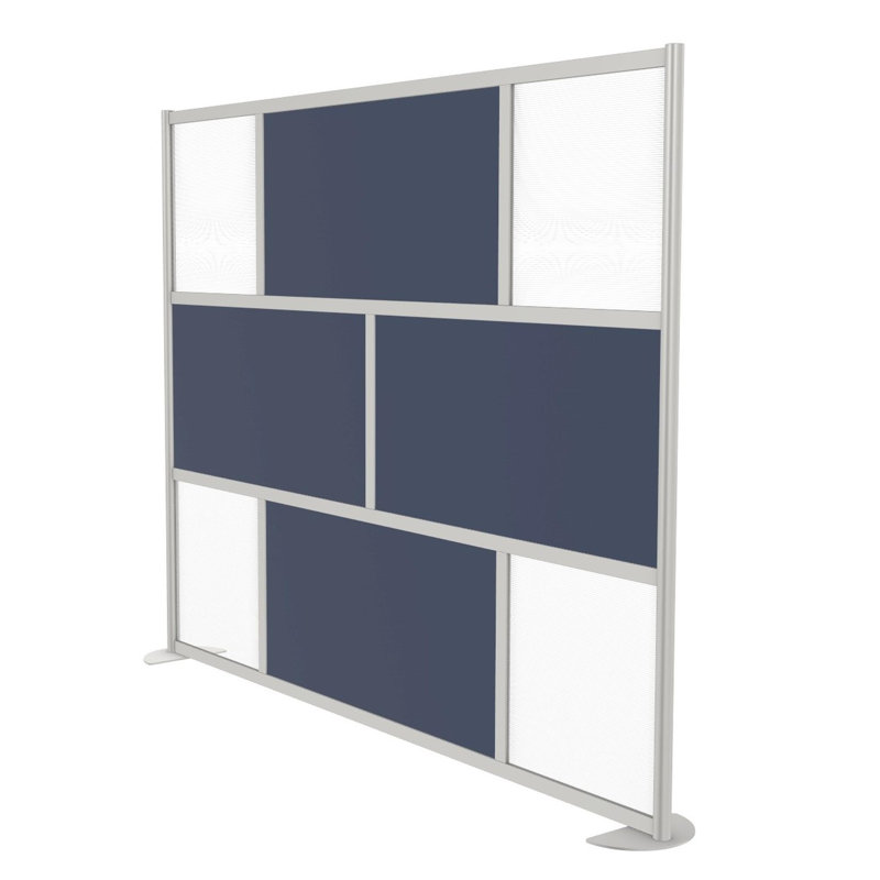 Cloison 3 panneaux autoportante Orrie, Marine, Standard