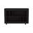 Joge 37,4" Wide Console Table Cart With Six Shelves, Casters, Entryway Table, Side Table, Living Room Table, For Living Room Black Wengue