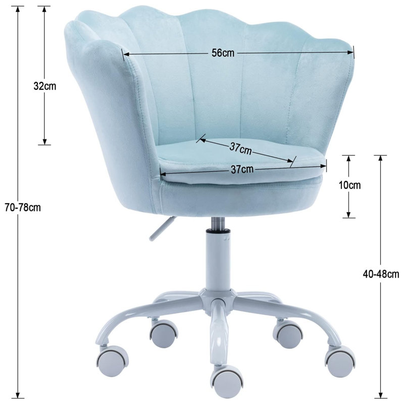 Fitzwater Children's Desk / Activity Chair, Blue / White / Grey
