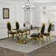 Ensemble de table de salle à manger de luxe 5 pièces avec 4 chaises en cuir-982980508-982980506-982980504