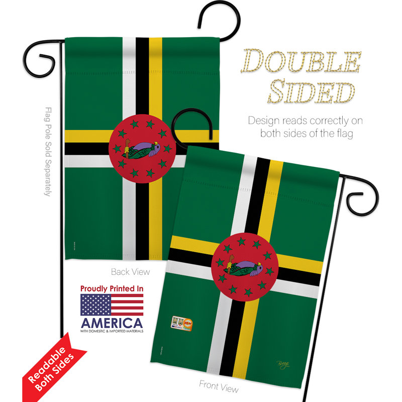 Double Sided 18.5'' H x 13'' W Polyester Flag Set
