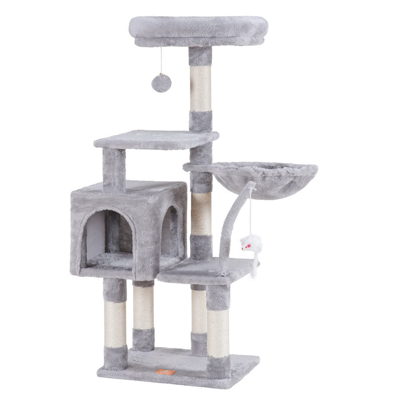 Faraday Cat Tree, Gray, 7.09" H x 12.6" W x 17.32" L