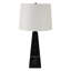 Lampe 30 po x 16 po en marbre effilé, noir
