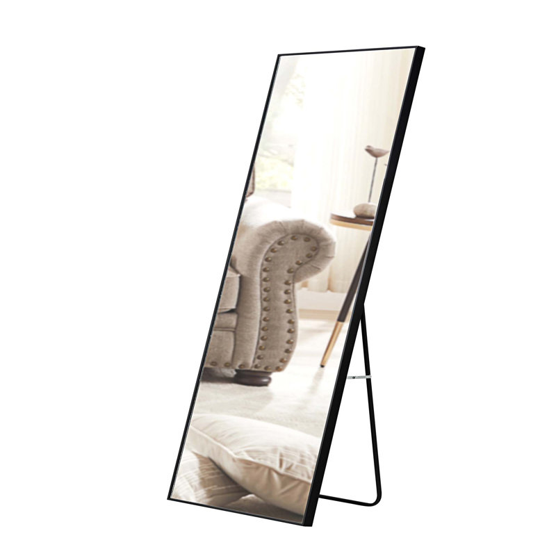 Mirror, Black, 65" x 23"