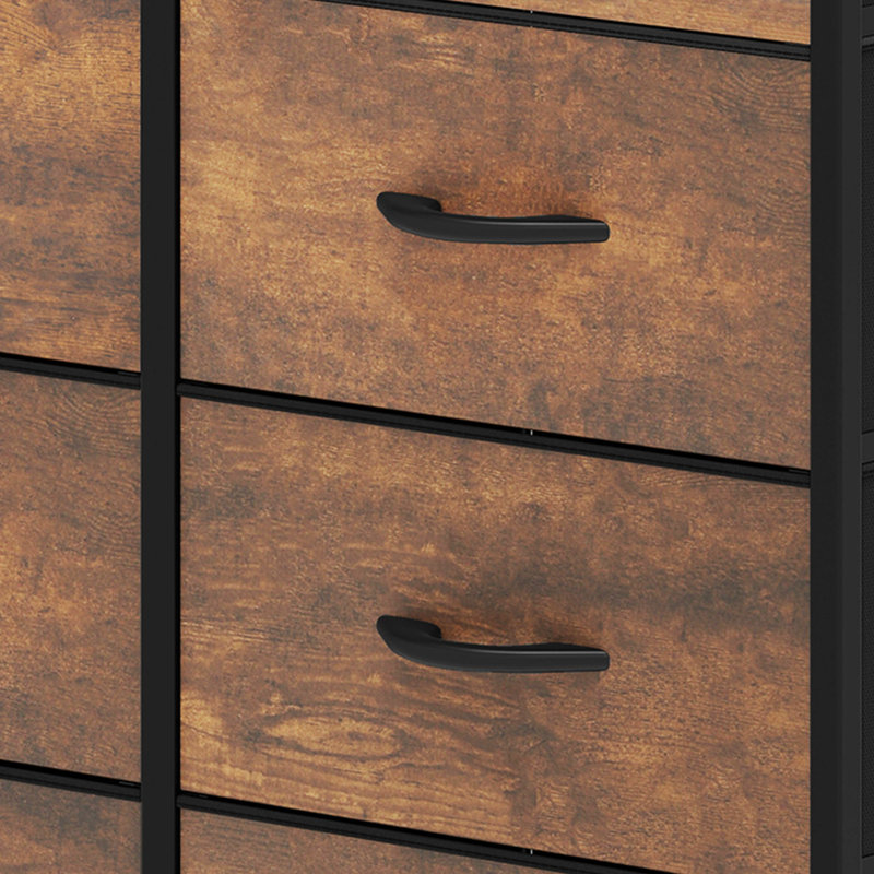 Borough 98Cm W 8-Drawer Chest Of Drawers, Brown