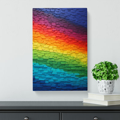 Rainbow Colour Field - Wrapped Canvas