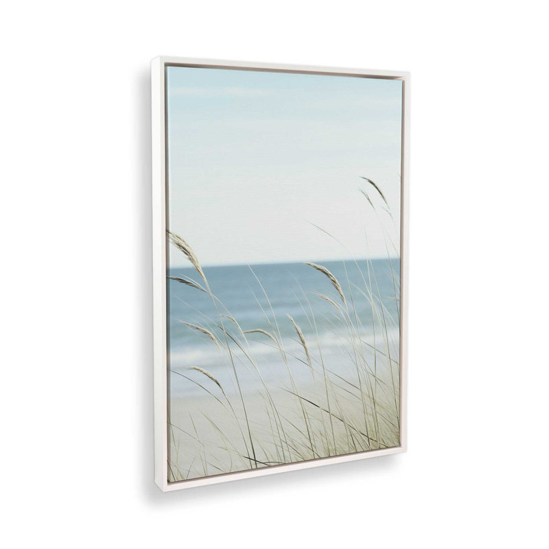 Impression sur toile Ocean Lullaby II, H 12,75 po x l 8,75 po x P 1,75 po, Cadre flottant blanc opaque