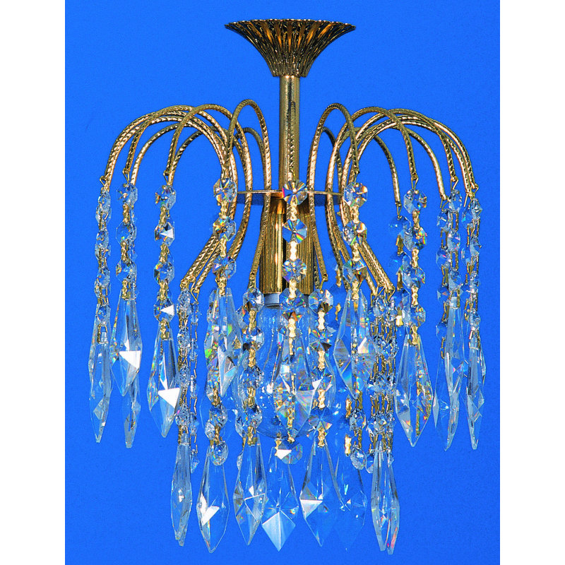 1 - Light Gold Crystal Pendant