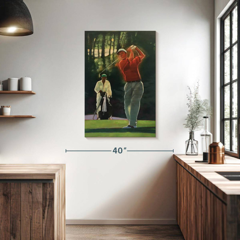 The Golfer, 39" H x 26" W