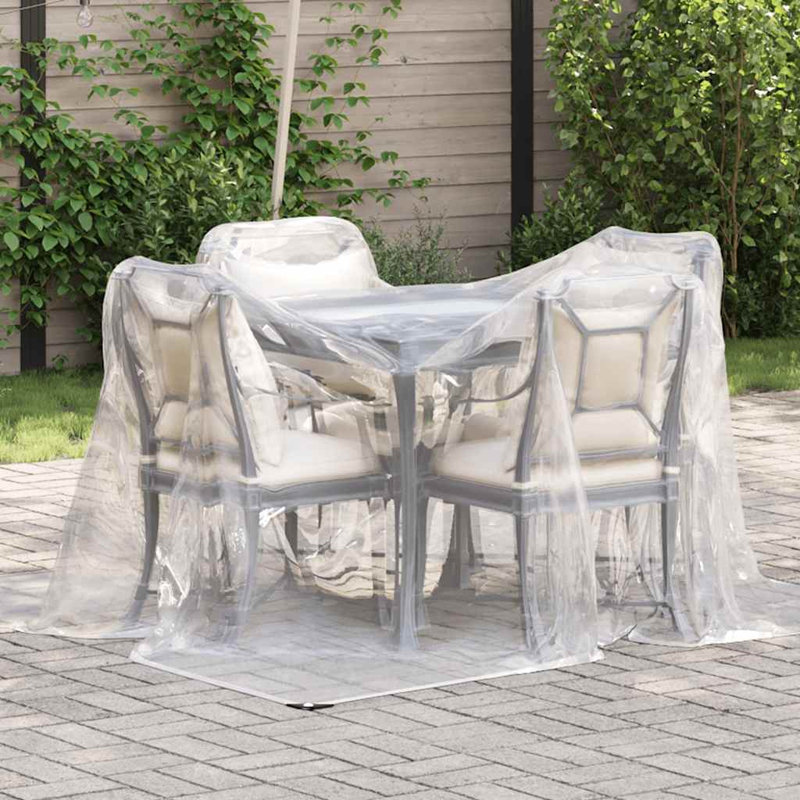 Bâche transparente avec œillets Vidaxl, L 79,2 po x P 79,2 po